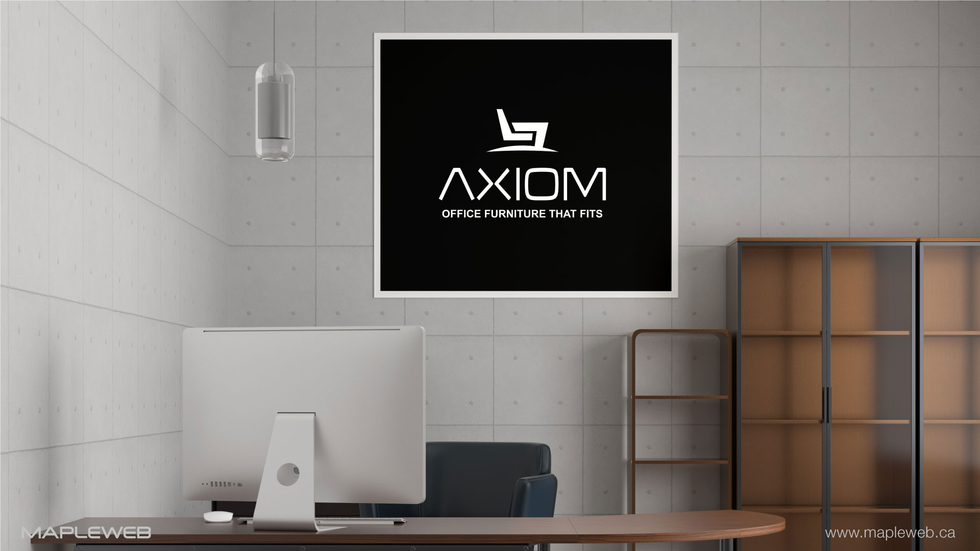 axiom-office furniture-brand-logo-design-by-mapleweb-vancouver-canada-black-sign-mock
